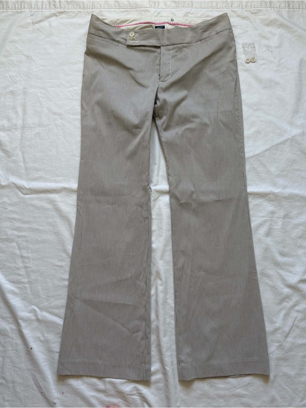 Vintage Gap Stretch Y2K Lowrise Pinstripe Trousers NWOT